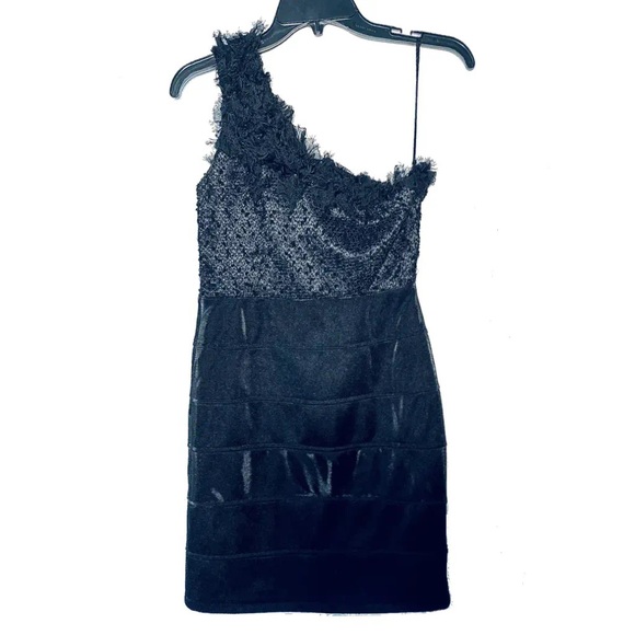Arden B one shoulder ruffle sequin mini dress - Picture 4 of 17